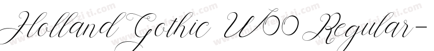 Holland Gothic W00 Regular字体转换